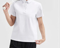 特步門(mén)店同款短袖女夏季新款綜訓寬松針織翻領(lǐng)POLO衫976228020146 珍珠白 2XL 曬單實(shí)拍圖