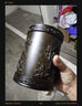 小雕匠紅木質(zhì)辦配件桌面筆筒書桌整理神器中國風(fēng)實(shí)木文房四寶創(chuàng)意簡約收納裝飾擺件木雕定制生日元旦新年禮物 【黑紫檀】梅蘭竹菊筆筒 曬單實(shí)拍圖