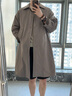 冰潔BINJORA2025秋冬新款風衣羽絨服 95鴨絨風衣男女同款【明星同款】 松木褐 常規(guī) XL 175/96A 曬單實拍圖