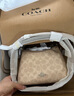 蔻馳（COACH）【品牌直供】LAUREL女士小號(hào)HOBO手提單肩流浪包 沙黃色拼灰褐色 曬單實(shí)拍圖