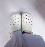 卡駱馳（crocs）經(jīng)典云朵Clog女沙灘洞洞鞋涼拖鞋206750 206750-2Y2  37  曬單實(shí)拍圖