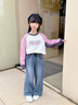 小豬班納女童牛仔褲2025春秋新款中大童秋天寬松褲子兒童韓式直筒褲 【愛心刺繡牛仔褲】ACNK淺藍 160 【推薦體重80-100斤】 曬單實拍圖