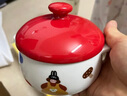 onlycook雙耳陶瓷碗 帶蓋蒸蛋碗燉盅 兒童輔食燕窩蒸盅煲湯小湯盅 紅色 曬單實(shí)拍圖