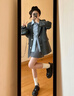 ZUOSAISI品牌小皮鞋時(shí)尚百搭樂福鞋女2025秋季新款女鞋復(fù)古英倫風(fēng)單鞋女 黑色 35 曬單實(shí)拍圖