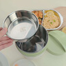 國風(fēng)保溫飯盒上班帶飯304不銹鋼保溫桶食品級學(xué)生便攜提鍋多層大容量 【1.4L】綠色小狗雙層提鍋 曬單實(shí)拍圖