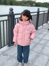 波司登（BOSIDENG）25年新款男女兒童短款5A抗菌4防面料蓬松連帽羽絨服T250246913DS 橡皮粉|1638 120 /60 約 110-120cm 22kg 曬單實(shí)拍圖