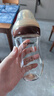 世喜新生兒防脹氣奶瓶3-7個(gè)月玻璃嬰兒仿母乳奶嘴240ml 曬單實(shí)拍圖