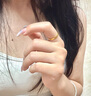 世紀緣黃金古法直面素圈戒指 足金磨砂男女款情侶對戒實(shí)心款生日禮物 約1.61g【圈號16】多退少補 帶國檢 曬單實(shí)拍圖