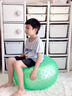 SPXINE兒童感統(tǒng)訓(xùn)練大龍球嬰兒瑜伽球幼兒園專用器材加厚防爆寶寶平衡球 【環(huán)保無味】綠色（加厚防爆） 65cm 曬單實(shí)拍圖