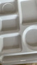 勝鑫惠A5密胺分格餐盤(pán)白色分隔快餐盤(pán)學(xué)校食堂商用餐盤(pán)仿瓷塑料自助餐盤(pán) 普通餐盤(pán)（A3不耐高溫） 曬單實(shí)拍圖