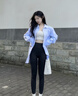 婷美（GRACEWELL）鯊魚褲女外穿打底褲瑜伽褲蜜桃臀裸感防走光修身顯瘦QS 曬單實(shí)拍圖
