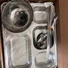 宇太（YUTAI）304不銹鋼餐盤(pán)飯盒 五格加深食堂分格快餐盤(pán)碗勺筷套裝 十套裝 曬單實(shí)拍圖