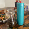 天喜（TIANXI）公道杯耐熱玻璃透明一體月牙茶壺過濾茶水分離家用分茶器茶具套裝 【耐熱防爆】綠色580ml 曬單實(shí)拍圖