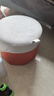科技布雙拼色小凳子家用客廳玄關(guān)沙發(fā)凳茶幾方行小板換鞋凳矮凳 隨機(jī)拼色 曬單實拍圖