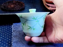貝柚釉下彩-手繪竹子小蒼翠茶具套裝文人家用含壺承功夫茶具套裝禮盒 小蒼翠-望舒吟風竹影套組 曬單實拍圖
