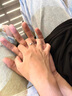 Cindy Kelly精致純銀情侶戒指輕奢高級(jí)實(shí)用可調(diào)節(jié)生日七夕情人節(jié)禮物送女友 男戒+女戒 曬單實(shí)拍圖