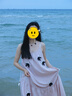 謎秀粉色吊帶連衣裙2025夏季新款天絲亞麻混紡立體花朵捏褶度假風(fēng)長(cháng)裙 粉色 連衣裙 M 曬單實(shí)拍圖