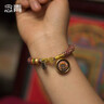 她世代天然雞油黃蜜蠟手串南紅轉(zhuǎn)運珠手鏈國潮禮物 8MM蜜蠟 曬單實拍圖