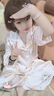 G.DUCKKIDS小黃鴨女童睡衣夏季兒童冰絲家居服2025新款可愛女孩寶寶空調(diào)服薄 粉色 90 (建議80-90cm 1-2周歲） 曬單實(shí)拍圖