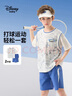 迪士尼（DISNEY）男童時(shí)尚短袖短褲套裝六一兒童節(jié)中大童兩件套25夏DA521AE33綠130 曬單實(shí)拍圖
