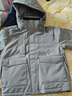 卡賓男裝 三防連帽羽絨服秋冬新款90鴨絨工裝外套潮流寬松H 果灰色38 L /175/50 曬單實(shí)拍圖