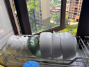 DELWINS 壁掛式碗架瀝水架304不銹鋼單層碗碟架免打孔廚房收納置物上墻 【一個(gè)】 碟子架 K-8814 曬單實(shí)拍圖