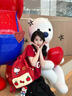 玩家小將hello kitty毛絨掛件格子裙挎包kitty掛件哈嘍kitty包包掛飾kt貓 蘋(píng)果kt掛件 曬單實(shí)拍圖