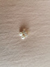 京潤珍珠耳釘纖麗18K金Akoya天然海水珍珠耳釘高亮小燈泡耳飾生日禮物 6.5-7mm 經(jīng)典小珍珠  日常百搭 曬單實拍圖