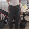羅蒙工裝褲男寬松束腳休閑褲秋季設(shè)計感小眾褲子男個性痞帥哈倫褲 灰色 常規(guī) L 體重126-140斤 曬單實拍圖