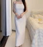 鉑吶苓前扣無(wú)肩帶內(nèi)衣女防滑聚攏上托小胸顯大婚紗專(zhuān)用文胸隱形抹胸 聚攏抹胸內(nèi)衣【白色-32/70AB】 曬單實(shí)拍圖