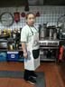 優(yōu)諾康【2條裝】圍裙廚房家用防水防油男女士通用做飯掛脖式罩衣工作服 曬單實(shí)拍圖