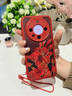 艾邦達(dá)適用于華為mate70pro手機(jī)殼mate70保護(hù)套mate60pro鏡頭全包mate60全包防摔帶手繩輕奢高檔高級(jí)感 【紅底】墨竹蝴蝶紅-短紅繩 mate70pro+ 曬單實(shí)拍圖