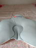 Hoag（霍格）嬰兒定型枕糾正頭型0-6-12月矯正新生兒寶寶枕頭護頸神器 白+藍色 【母嬰A類一等品】 曬單實拍圖