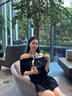 MITHAOL KUSC真絲絲巾女2025新款100%桑蠶絲護(hù)頸小方巾生日禮物送媽媽 淡雅藍(lán)【順豐空運(yùn) 代寫賀卡】 正方形53cm*53cm 曬單實(shí)拍圖