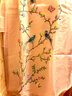 金菊國(guó)風(fēng)元素桑蠶絲刺繡花春夏新款立領(lǐng)短袖半開襟改良旗袍女式連衣裙 粉色 XL(170/92A) 曬單實(shí)拍圖