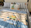 雅鹿幼兒園夏季被子全棉三件套含芯六件兒童被套寶寶嬰兒午睡被床品 太空旅行【A類親膚全棉面料】 三件套不含芯【被套+墊套+枕套】 曬單實拍圖