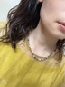 伊燦輕奢彩石多巴胺仿珍珠項鏈配飾女簡約高級感鎖骨鏈2025年新款頸鏈 輕奢彩石多巴胺項鏈配飾女 曬單實拍圖