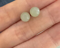 胖東來品質(zhì)和田玉晴水耳釘女款純銀養(yǎng)耳洞耳環(huán)新款氣質(zhì)玉石耳飾禮 6mm轉(zhuǎn)運(yùn)珠【淺冰晴耳釘】非遺嚴(yán) 曬單實(shí)拍圖