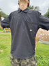 LAZY DAY TREND戶外山系防曬涼感速干半拉鏈POLO衫男夏季輕量化工裝短T恤 啞光黑 L 曬單實拍圖