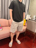 SUNSPEL【邦德同款】SUNSPEL男士經(jīng)典透氣Supima棉Riviera Polo衫春夏 黑色 XL 曬單實拍圖