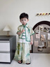 DOMIAMIAKIDS漢服男童夏裝女童國(guó)風(fēng)唐裝表演服兒童新中式套裝高端國(guó)學(xué)禮服 江山如畫(huà)男童 130 曬單實(shí)拍圖