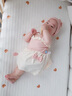 幼歌（YOUGE）2025夏季新款嬰幼兒蝴蝶結吊帶連體泳衣輕薄防曬夏裝潮 粉色 80 cm 曬單實(shí)拍圖