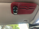 拓瑪仕（TUOMASHI）汽車(chē)車(chē)載眼鏡夾遮陽(yáng)板收納盒多功能車(chē)用墨鏡夾支架夾子金屬眼鏡架 金屬跑車(chē)-深曜黑-【布朗棕】 曬單實(shí)拍圖