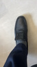 蜘蛛王男鞋商務(wù)正裝皮鞋男中老年爸爸鞋牛皮牛筋底輕便舒適 黑色 37  曬單實(shí)拍圖