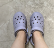 斯凱奇（SKECHERS）七夕禮物洞洞鞋女士夏季泡泡鞋外穿包頭透氣軟底涼拖鞋輕便沙灘鞋 曬單實(shí)拍圖