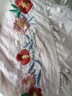 茵曼淡人穿搭100棉甜美刺繡襯衫2025夏季女裝新款清新短袖上衣  珍珠白 S 曬單實拍圖