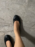他她（TATA）平底淺口單鞋女鞋氣質(zhì)菱格通勤晚晚鞋秋新款UAB04CQ4 黑色 36 曬單實(shí)拍圖