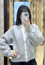 加拿大鵝（Canada Goose）【新品】Sierra女士白標(biāo)羊毛抓絨外套飛行員夾克 7224WW 9309 花灰銀樺色 S 曬單實拍圖