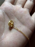 鴛鴦金樓足金999環(huán)環(huán)相扣套鏈5G時間雙環(huán)扣項鏈七夕情人節(jié)禮物送女友老婆 金重約3.35g 曬單實拍圖