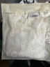 英氏（YEEHOO）女童連衣裙兒童漢服中大童裝公主裙新中式刺繡裙子夏 白色  120  曬單實(shí)拍圖